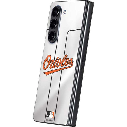 MLB Baltimore Orioles Home Jersey Galaxy Z Fold5 5G Skin